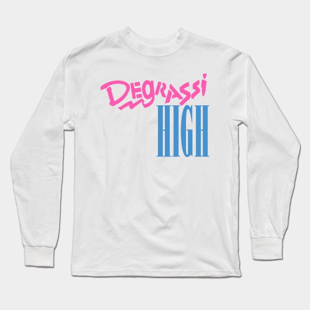 Degrassi High Logo Long Sleeve T-Shirt by Alarm Creative